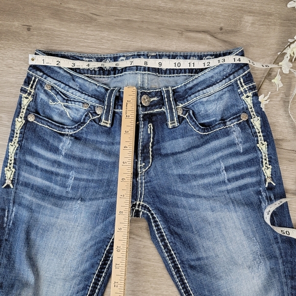 STUDIO 5 Boot Cut Jeans with Embellishments - Picture 6 of 16